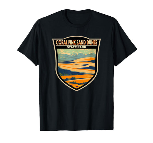 Coral Pink Sand Dunes State Park Utah Badge Vintage T-Shirt