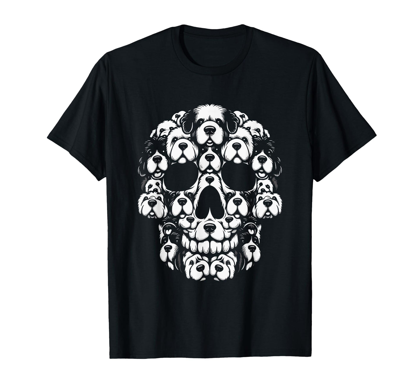 Group Newfoundlands As Halloween Skull Costume Dog Owner T-Shirt