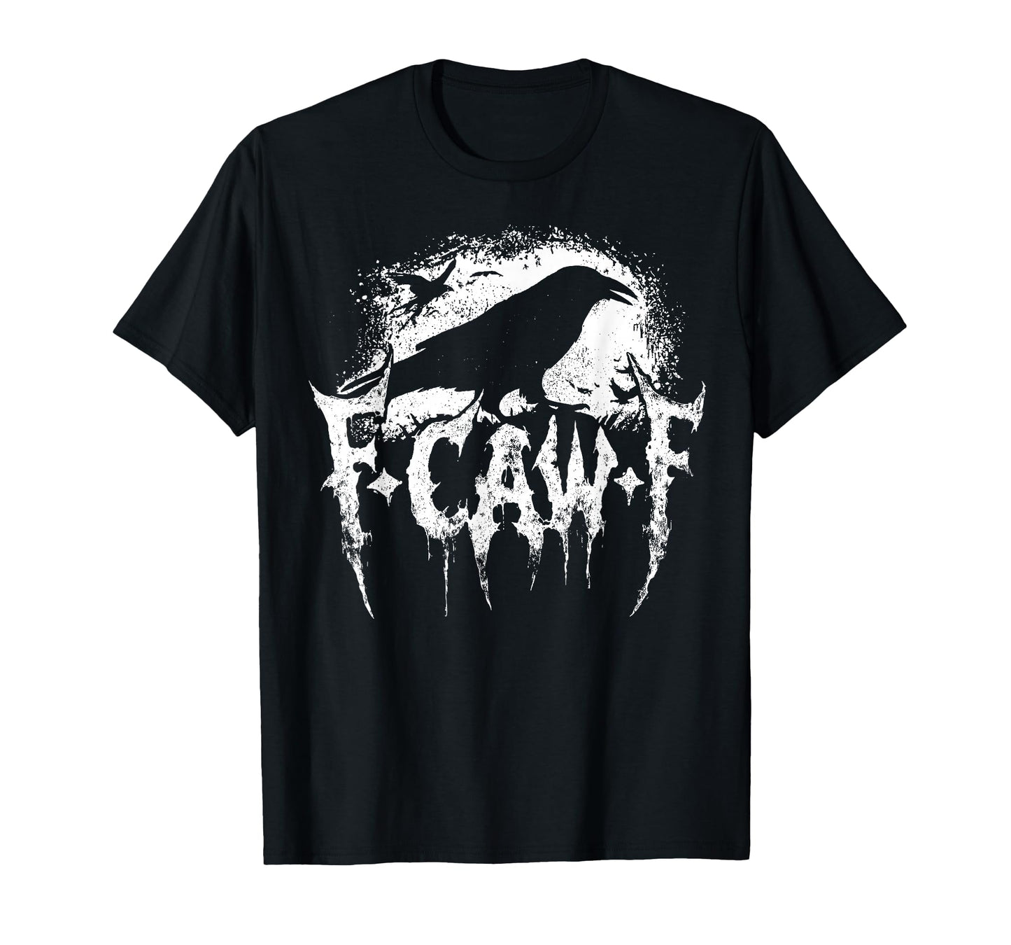 F Caw F Crow Moon Gothic T-Shirt