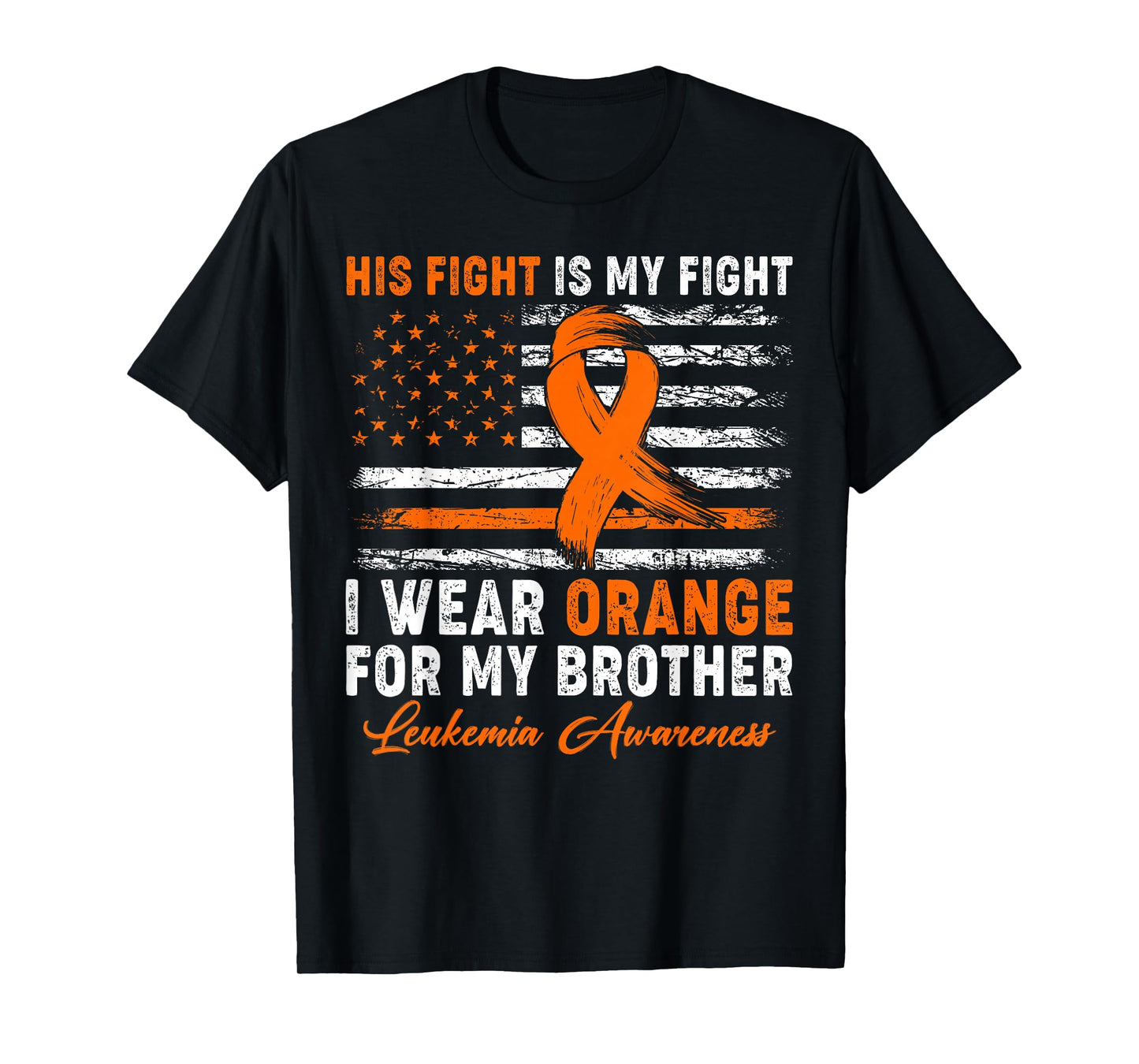 I Wear Orange For My Brother Leukemia Awareness Month T-Shirt
