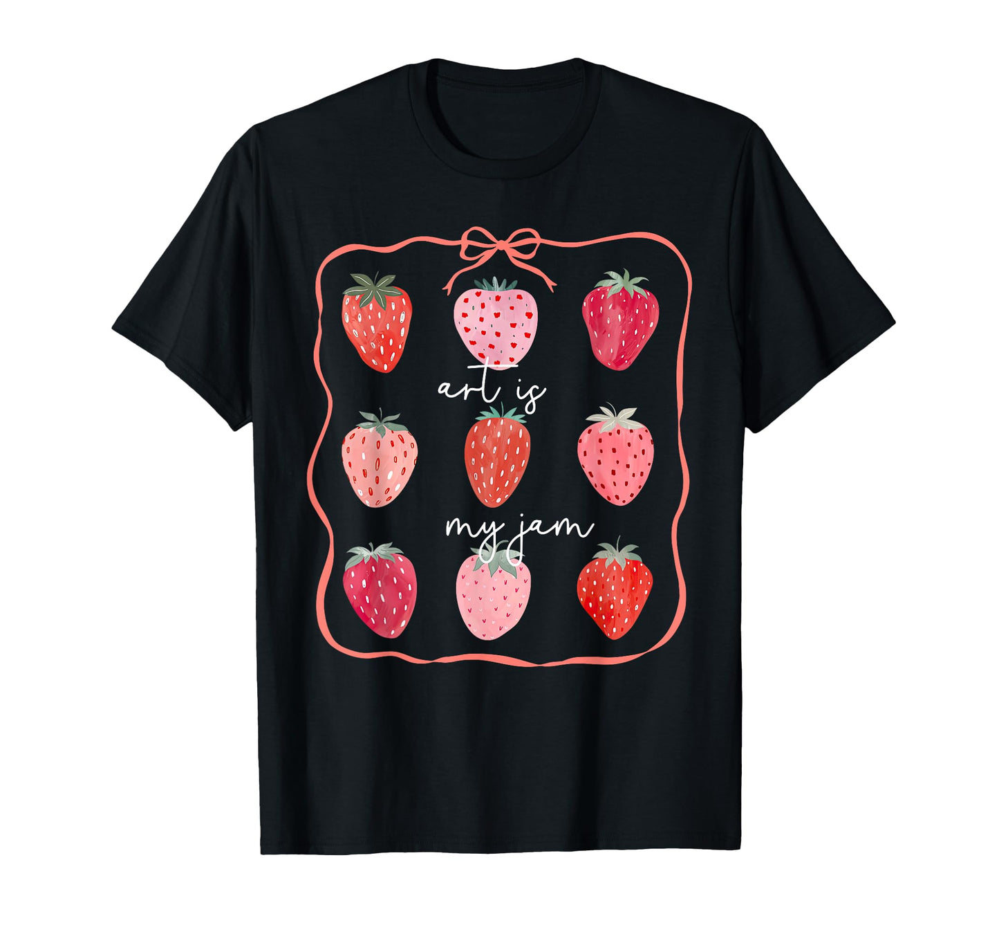 Art is My Jam Strawberry Art Therapist Teacher Specials Team T-Shirt