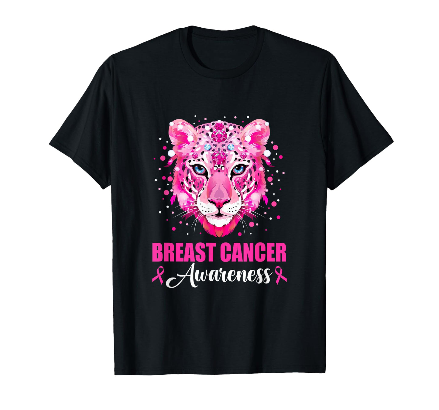 In October We Wear Pink Cute Little Lion Breast Cancer Women T-Shirt