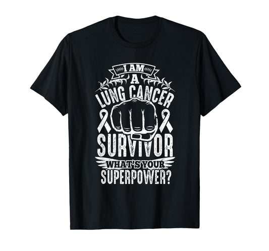 Lung Cancer Survivor Awareness T Shirt Women Men Kids T-Shirt