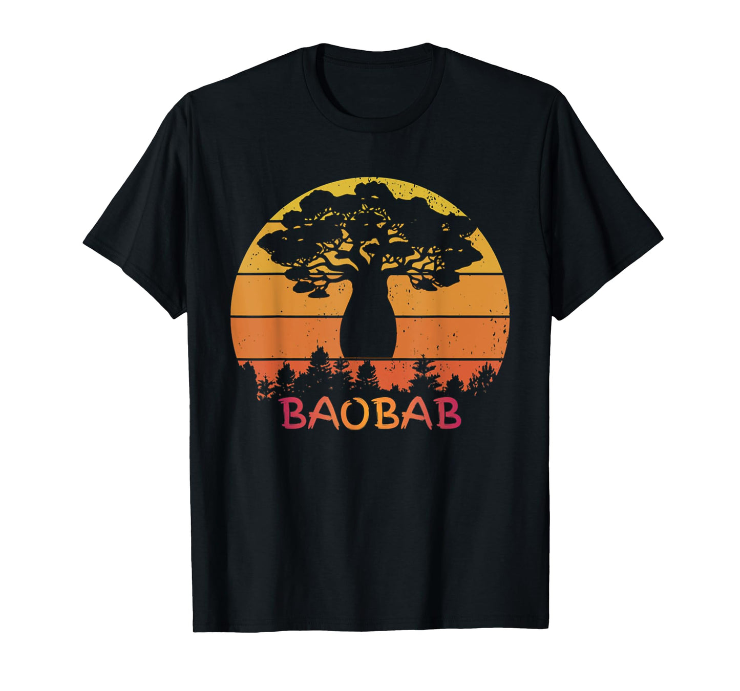 BaoBab Tree Love Nature Vintage Retro Style Funny T-Shirt