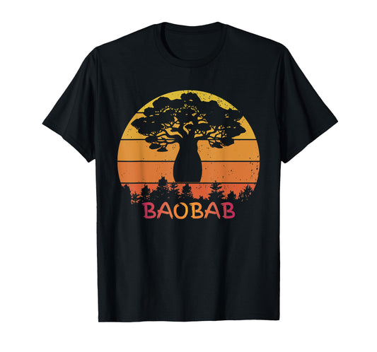 BaoBab Tree Love Nature Vintage Retro Style Funny T-Shirt