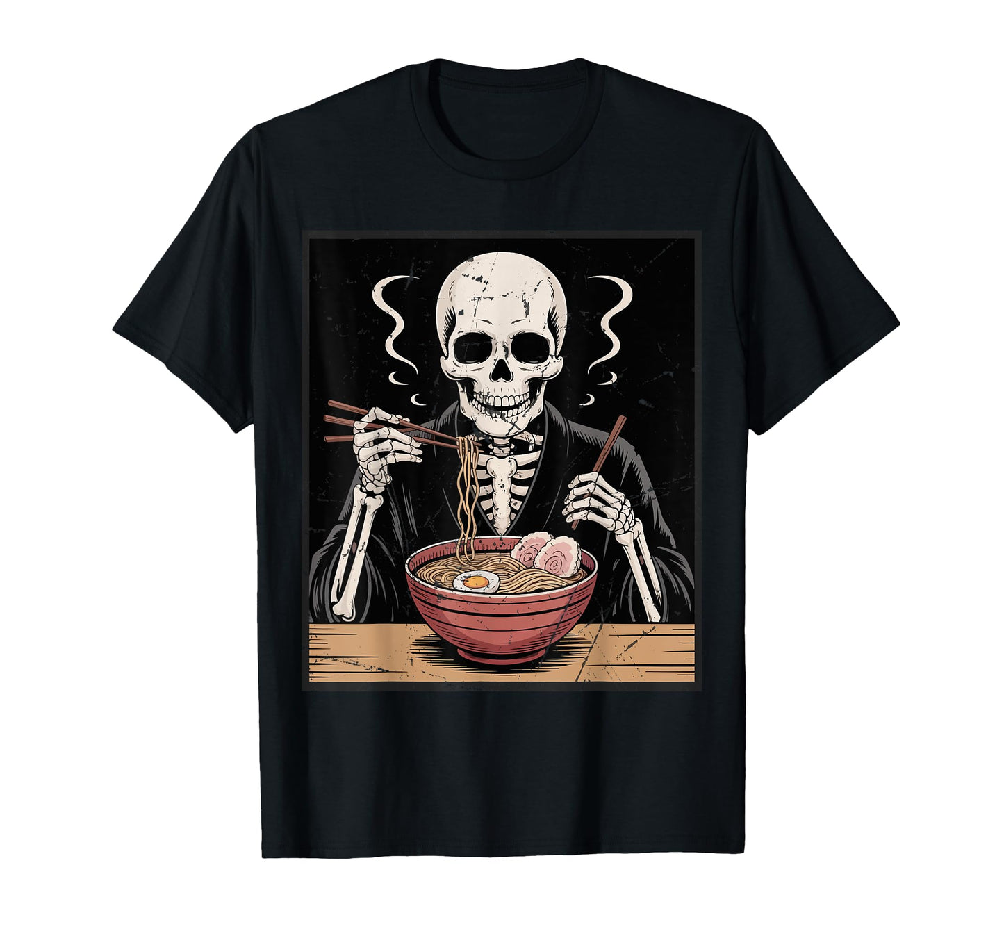 Vintage Japanese Skeleton Ramen Noodles for Men Women Kid T-Shirt