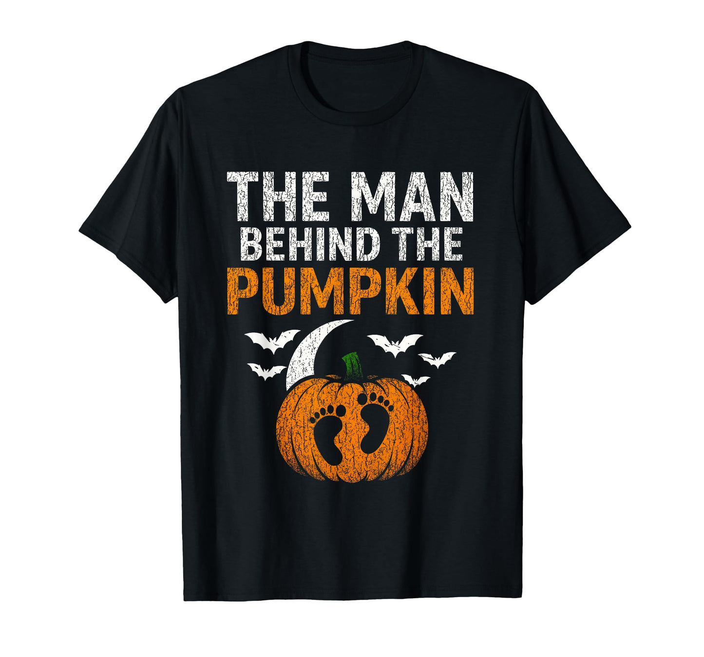 Pregnancy Announcement Dad Pumpkin Halloween Costume Funny T-Shirt