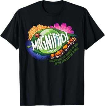 VBS 2025 Magnified Smallest Insects Adventure Psalm 34:3 T-Shirt