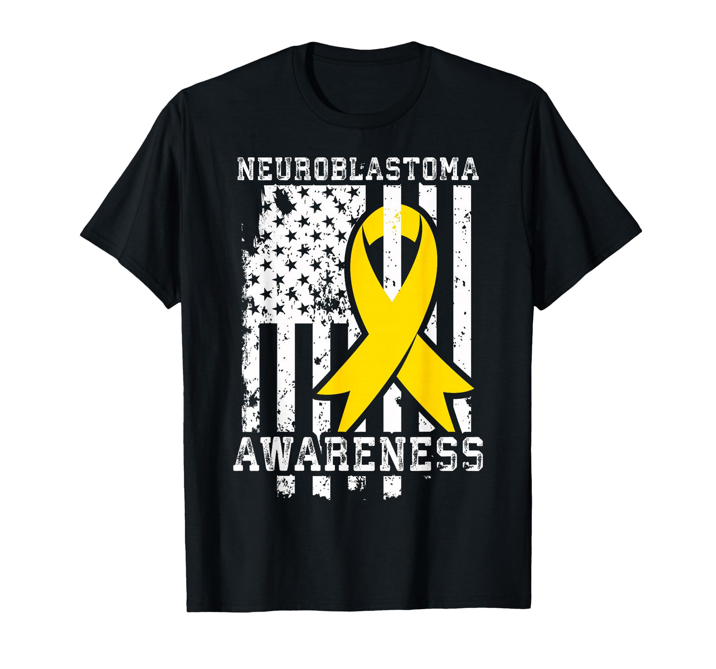 Neuroblastoma Awareness TShirt American Flag Shirt T-Shirt