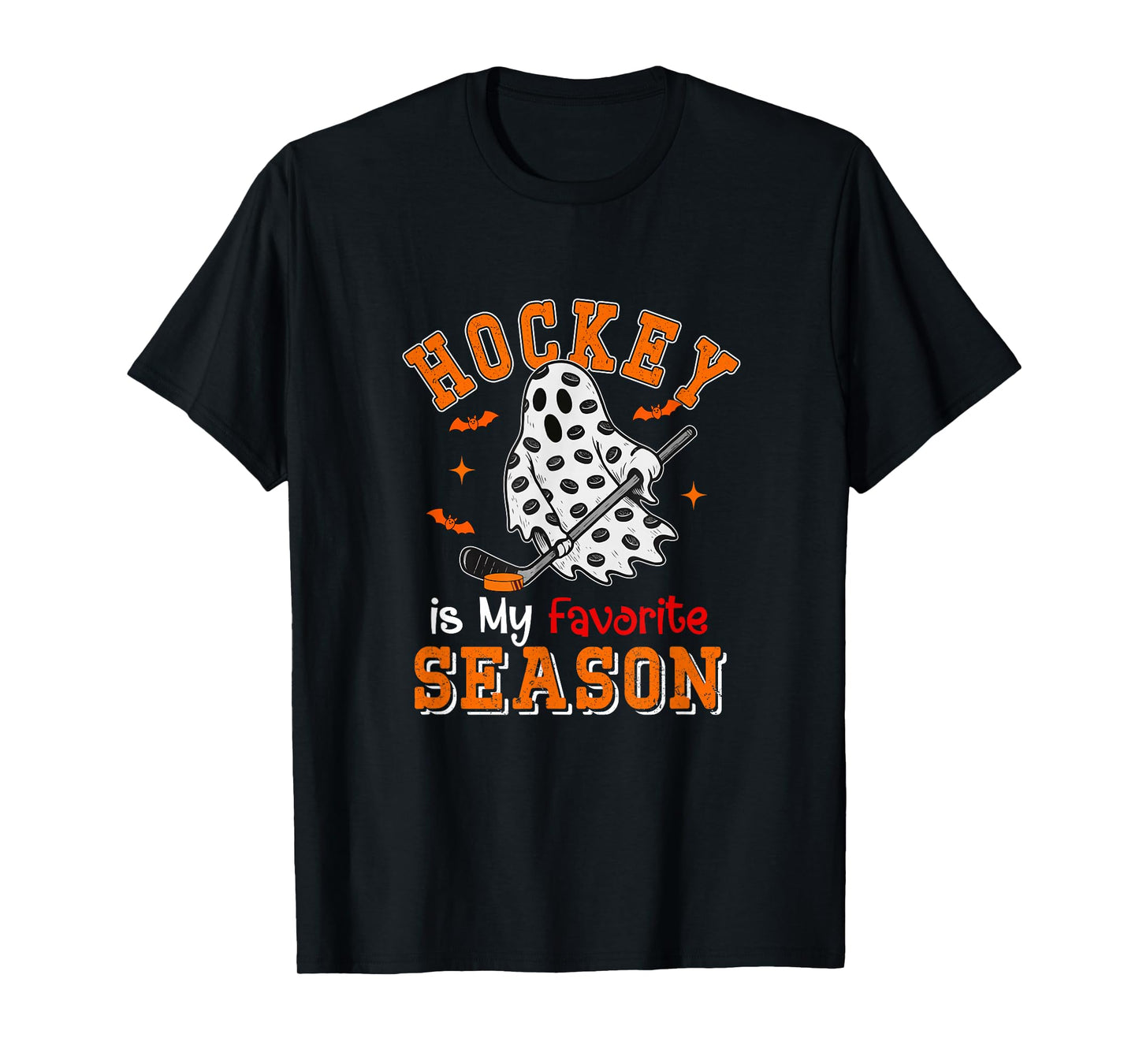 Hockey is Favorite Season Costume Player Halloween Boo T-Shirt