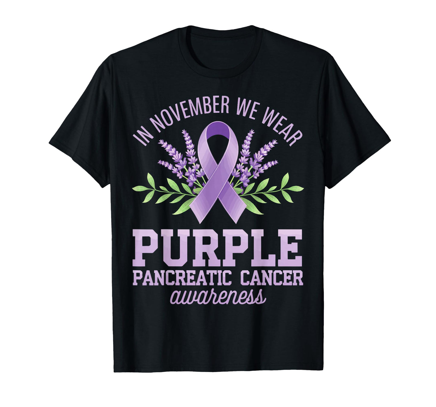 In November We Wear Purple Pancreatic Cancer Awareness T-Shirt