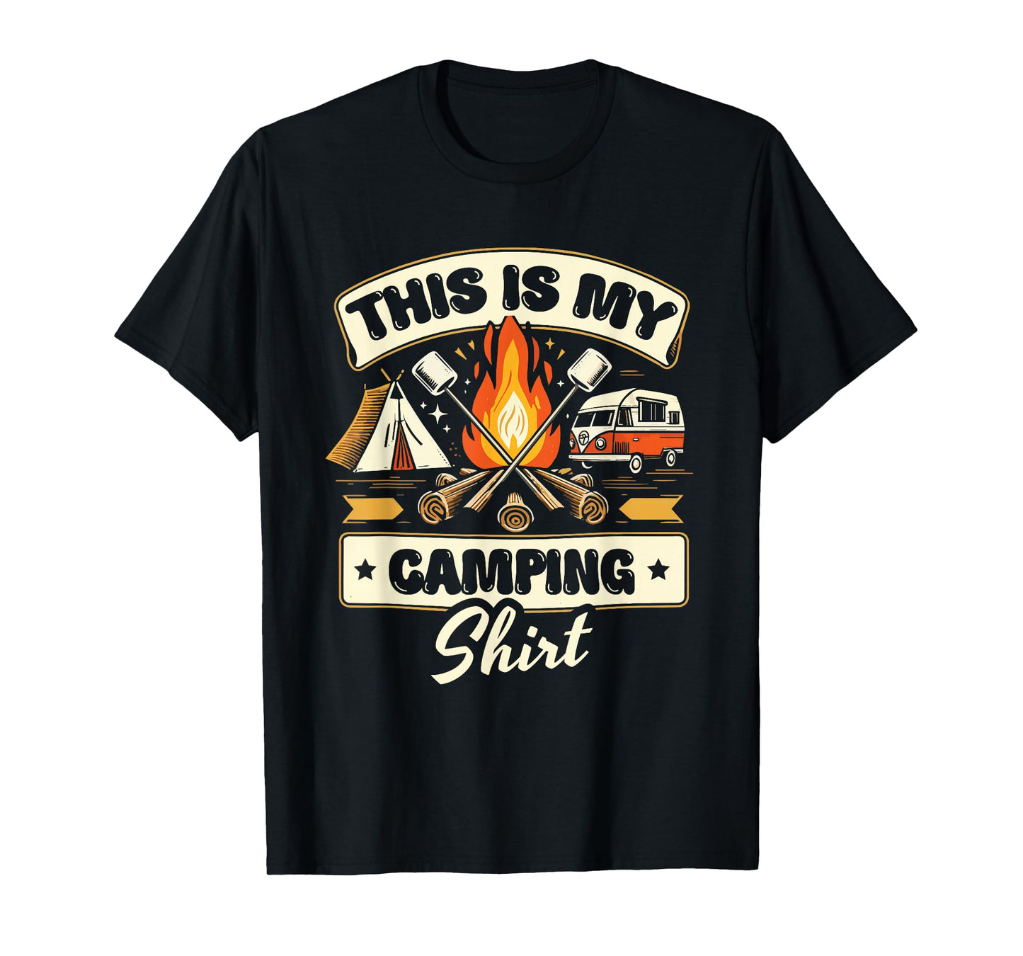 Funny Glamping Camping Lover Design T-Shirt