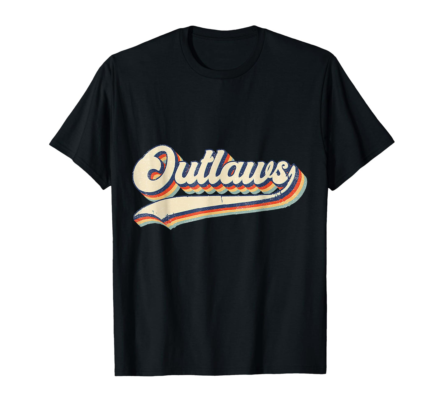 Outlaws Sports Name Vintage Retro For Men Women Boys Girls T-Shirt