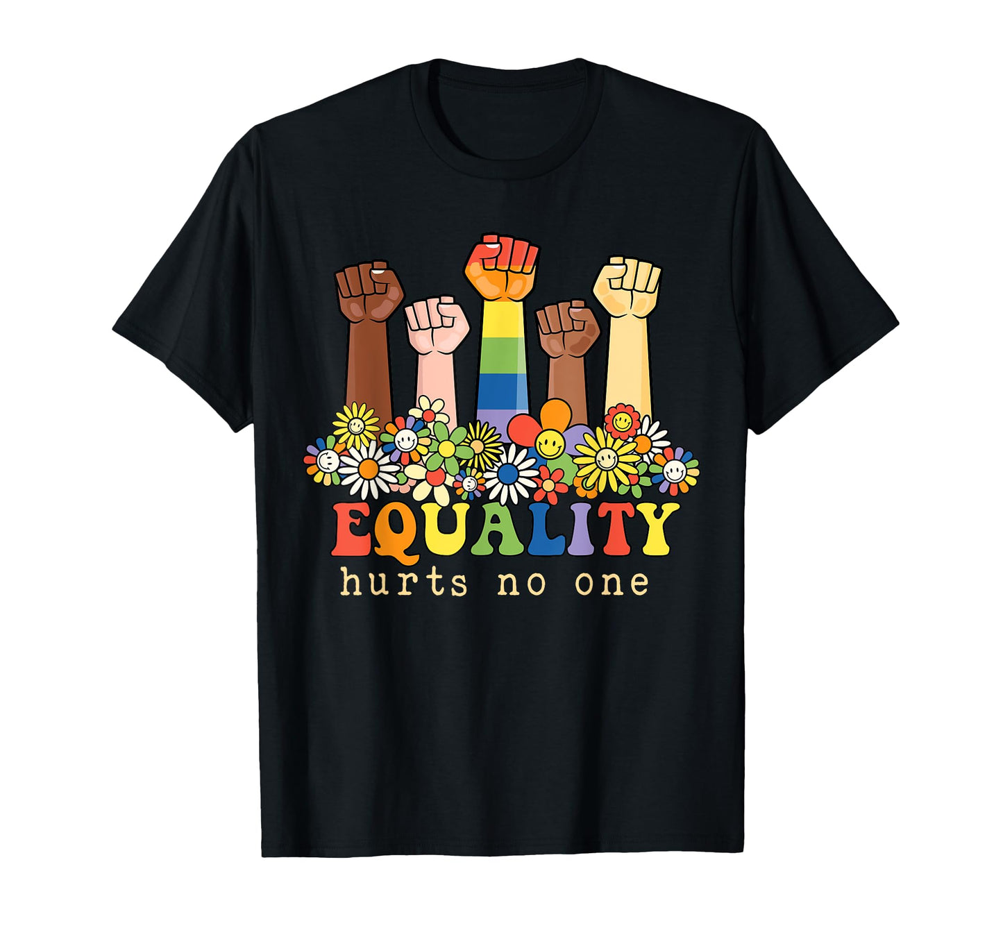 Equality Hurts No One Gay Pride Black Rights Social Justice T-Shirt