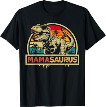 Mamasaurus T Rex Dinosaur Mama Saurus Family Matching T-Shirt