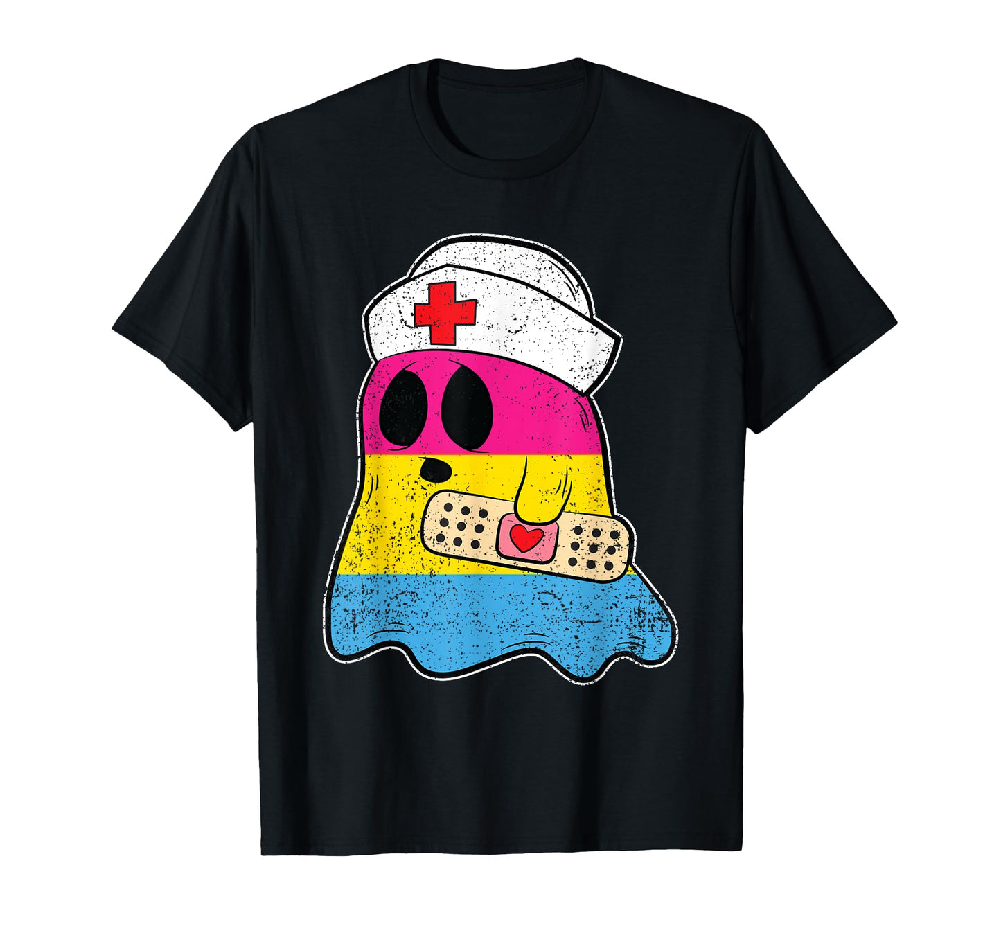 LGBT-Q Ghost Pansexual Pride RN Nursing Nurse T-Shirt