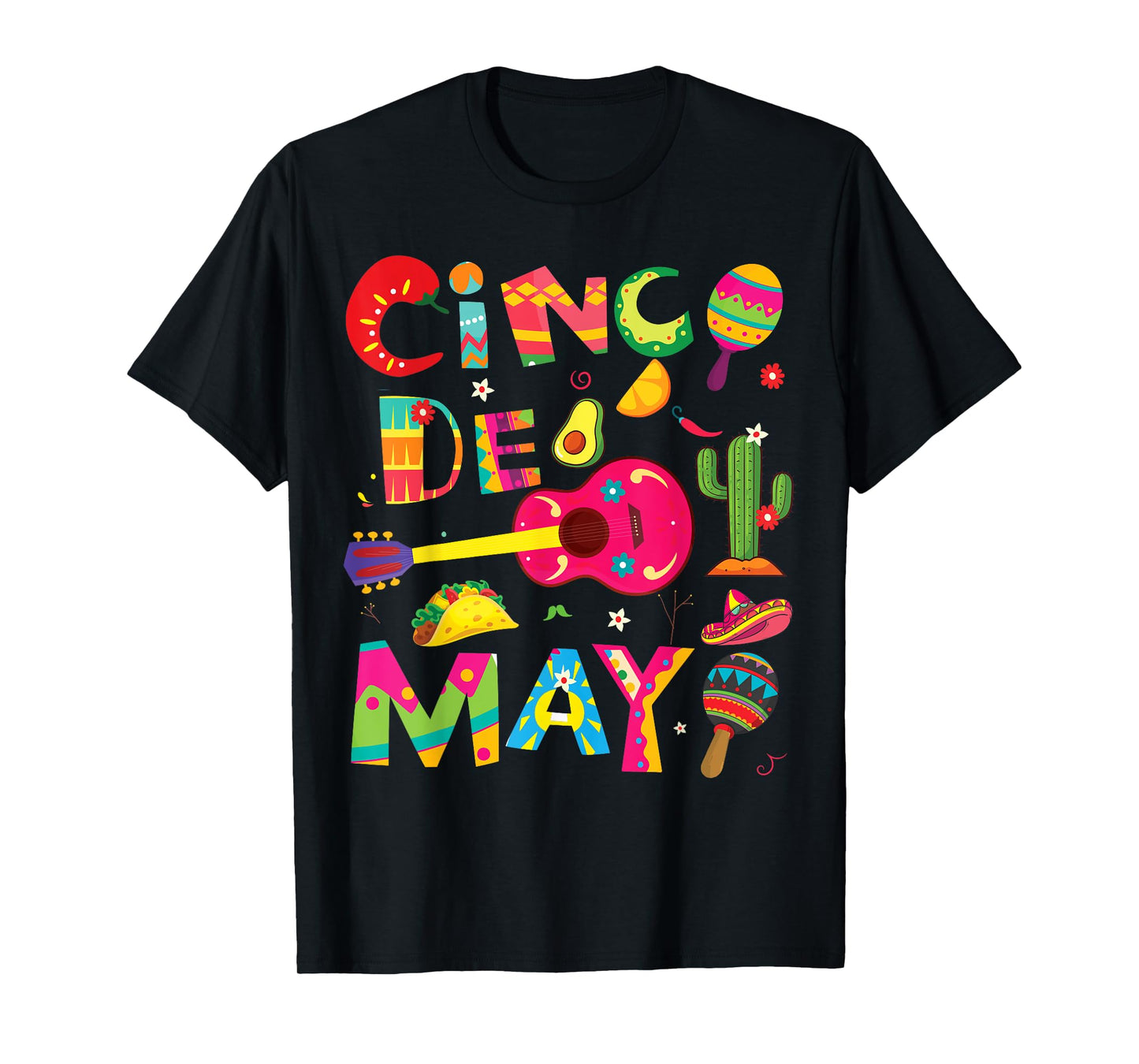 Cinco de Mayo, Men Women kids funny Mexican fiesta 5 De Mayo T-Shirt