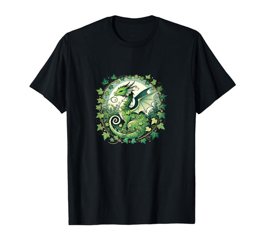 Green Ivy Dragon Nature lovers english ivy dragons T-Shirt