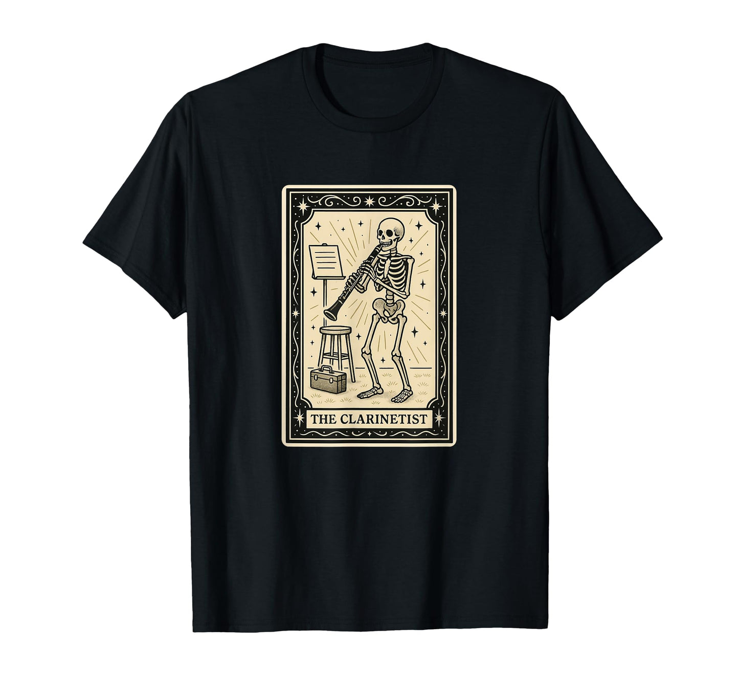 Clarinetist Tarot Card - Halloween Spooky Gothic Clarinet T-Shirt