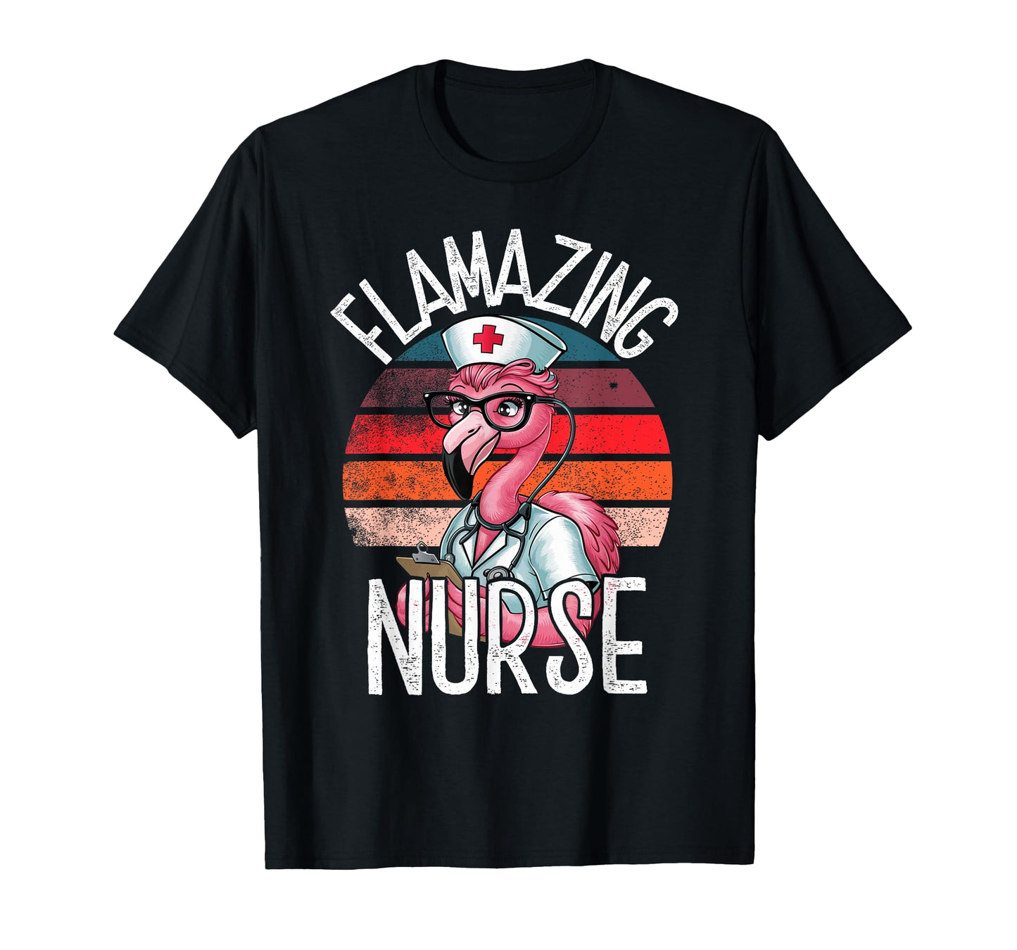 Nurse Designs For Women by MCG.Co Funny Flamingo Lover Nurse Day Appreciation T-Shirt
