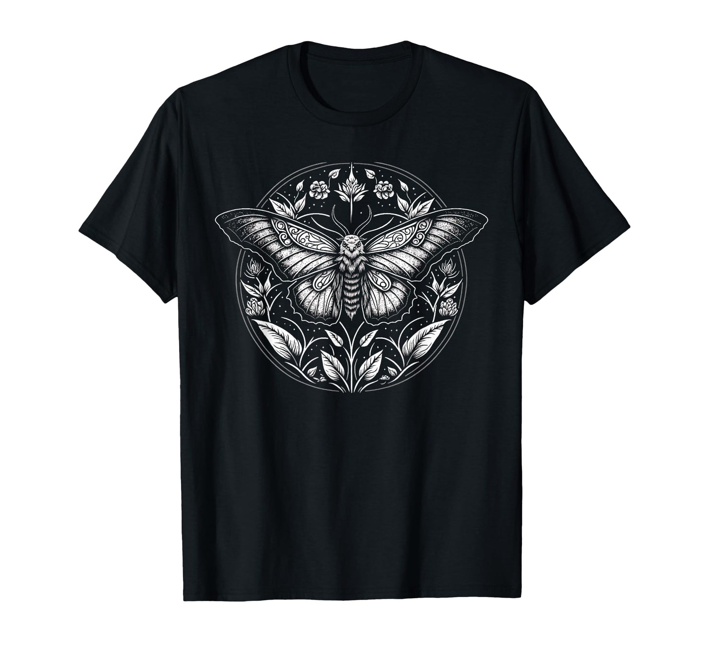 Last Gasp Graphics Moth Lepidoptera Heterocera Folkloric Wiccan Nature Goth T-Shirt