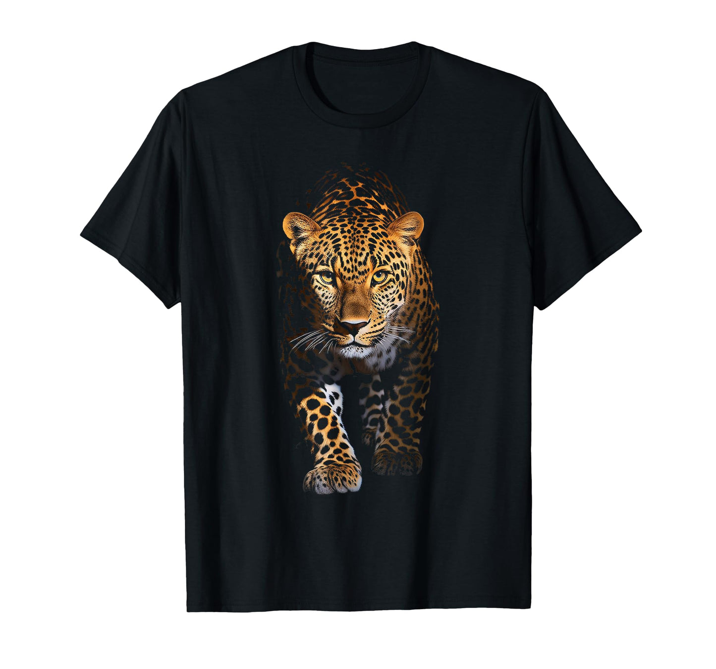 Leopard Portrait Animal Illustration Art Leopard T-Shirt