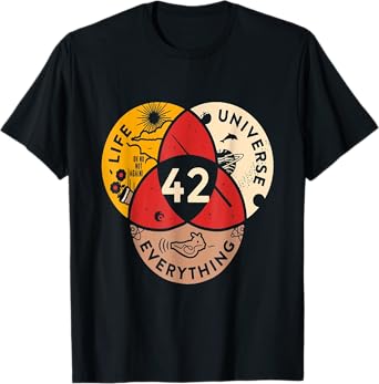 42 Answer To Life Universe and Everything Science Vintage T-Shirt