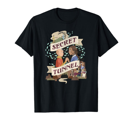 Avatar: The Last Airbender Aang & Katara Secret Tunnel T-Shirt