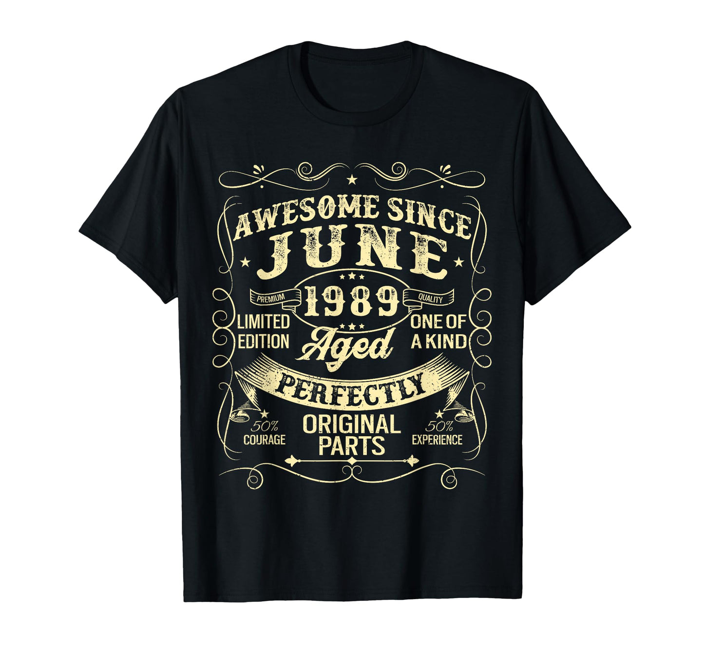 Awesome Since June 1989 Year Of Birth Birthday 1989 Vintage T-Shirt