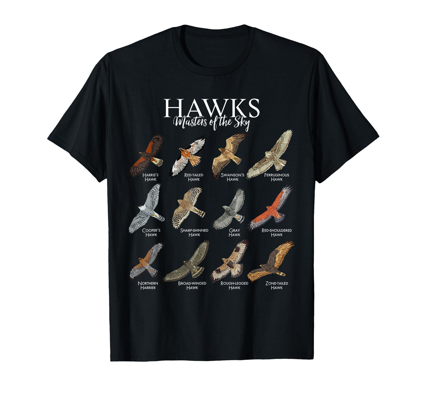Various Falcons - Bird of Prey T-Shirt