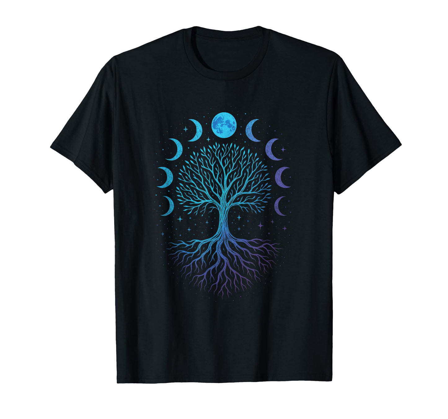 Moon Phases Tree - Viking Pagan Wicca Spiritual T-Shirt
