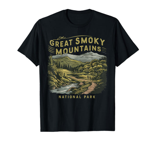 Great Smoky Mountain US National Park Vintage Men Women Kids T-Shirt