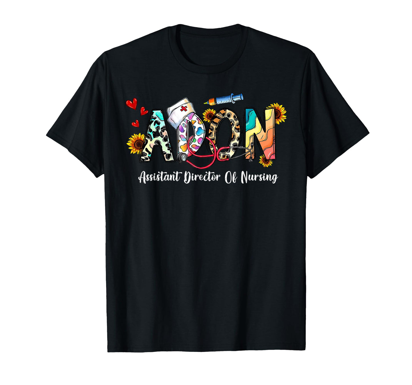Leopard ADON Nurse Assistant Director of Nursing Western T-Shirt