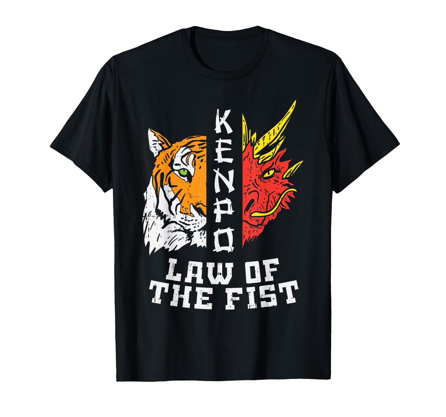 Kenpo Law Of Fist Tiger Dragon Kempo Karate Men Women Gift T-Shirt