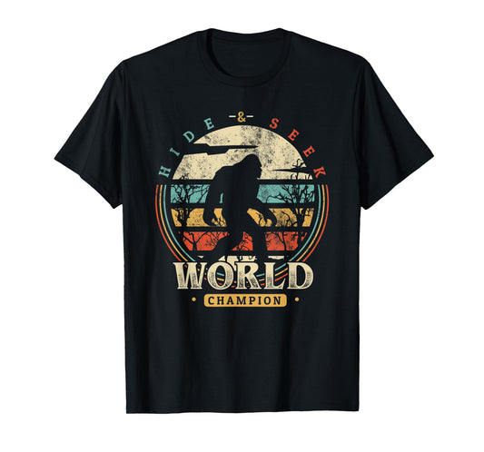 Bigfoot Hide and Seek Champion Shirt Sasquatch Camping Tees T-Shirt