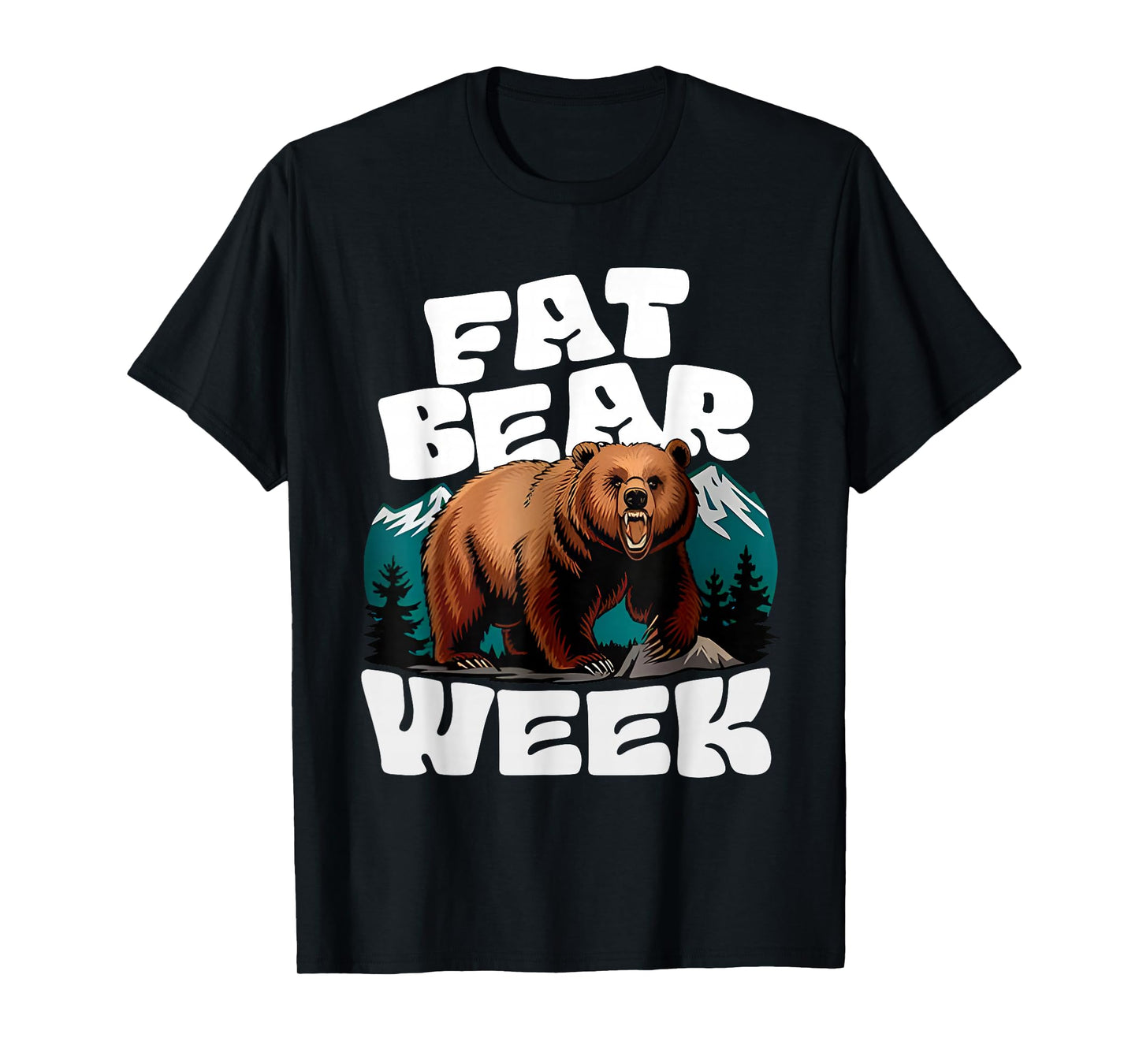 Vintage Fat Bear Week Nature Planet Bear Grizzly Days T-Shirt