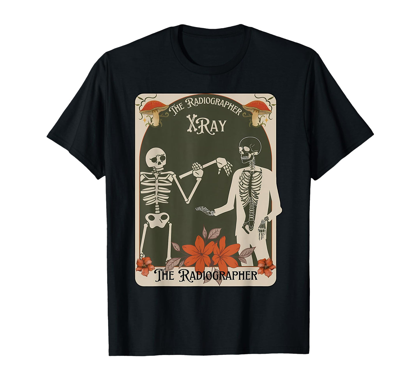 Halloween Radiographer Tarot Card Skeleton Fall Rad Tech T-Shirt