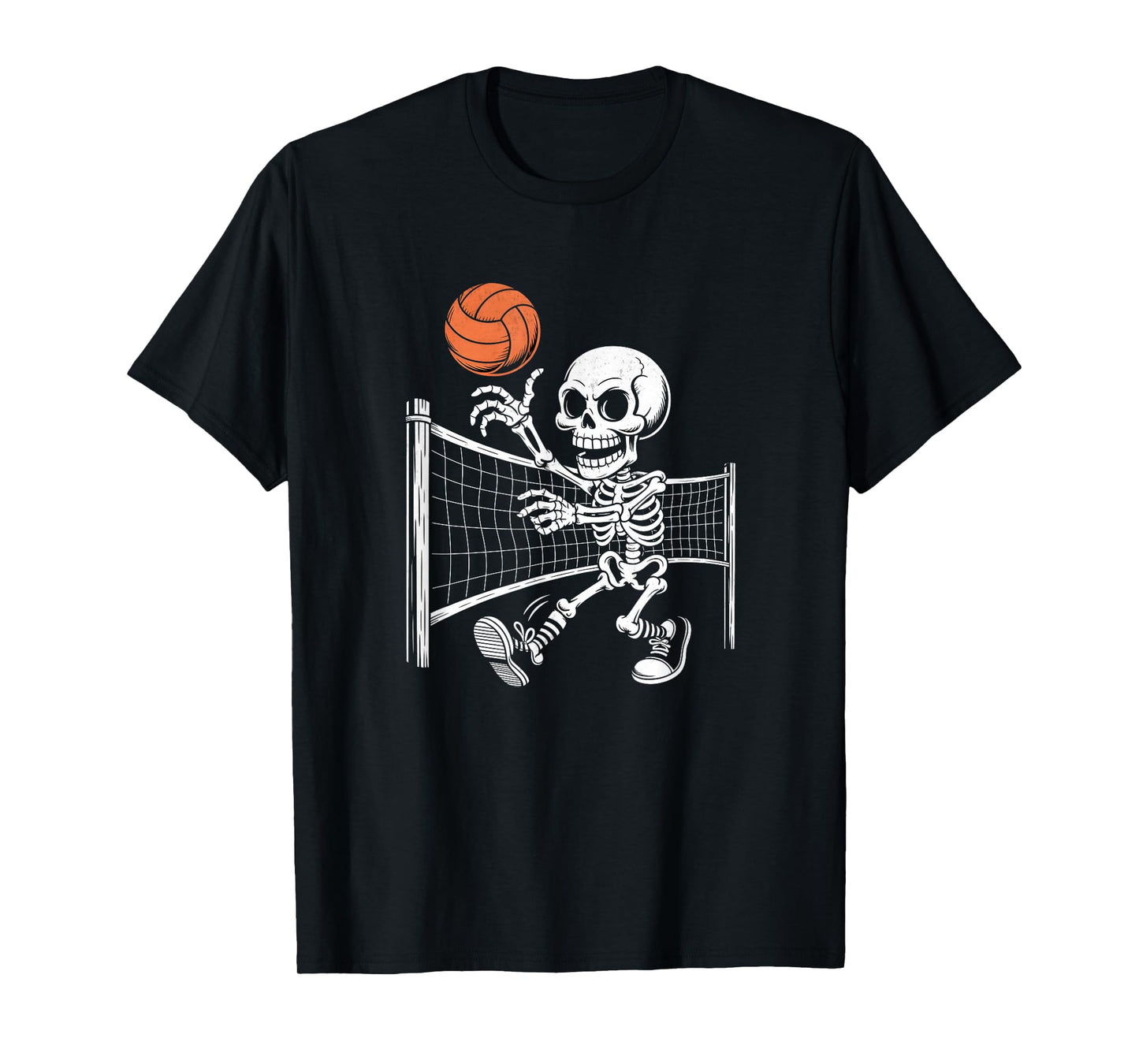 Volleyball Skeleton Halloween T-Shirt