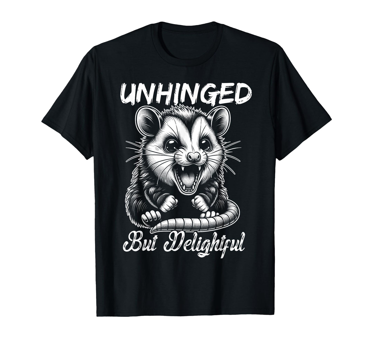 Opossum Funny Unhinged but Delightful Meme Possum Graphic T-Shirt