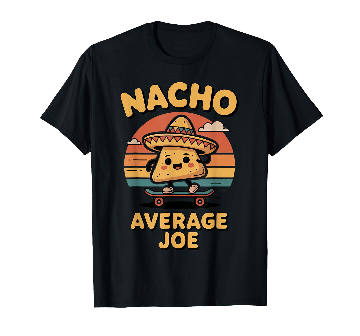 Funny Food Outfit, Taco Party Vibe, Playful Skate Look T-Shirt