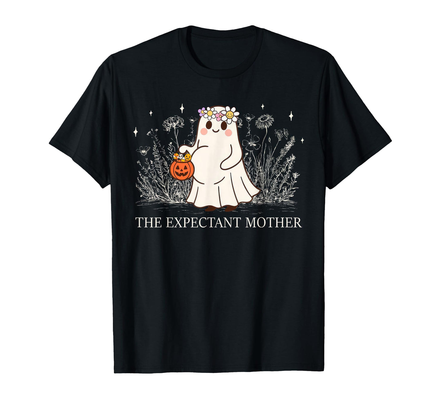The Expectant Mother Halloween Pregnancy Pregnant Spooky T-Shirt