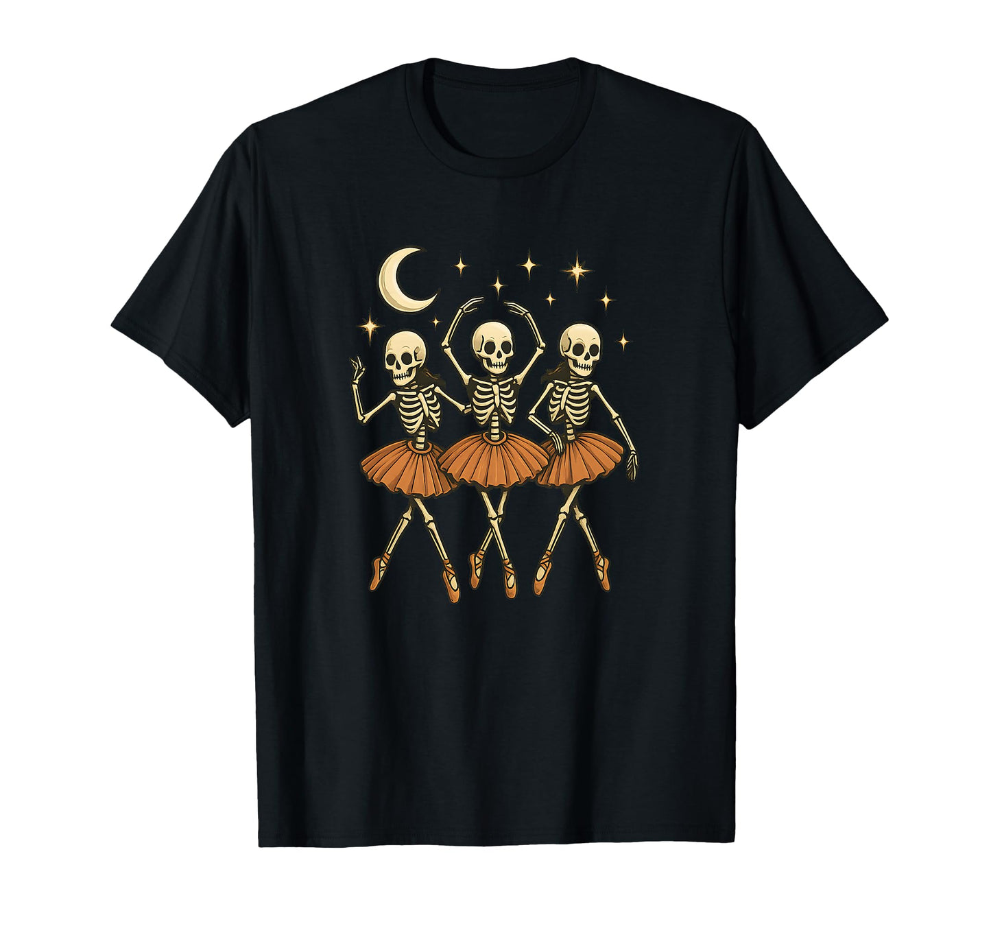 Spooky Skeleton Dance Scary Ballet Halloween Dancers T-Shirt
