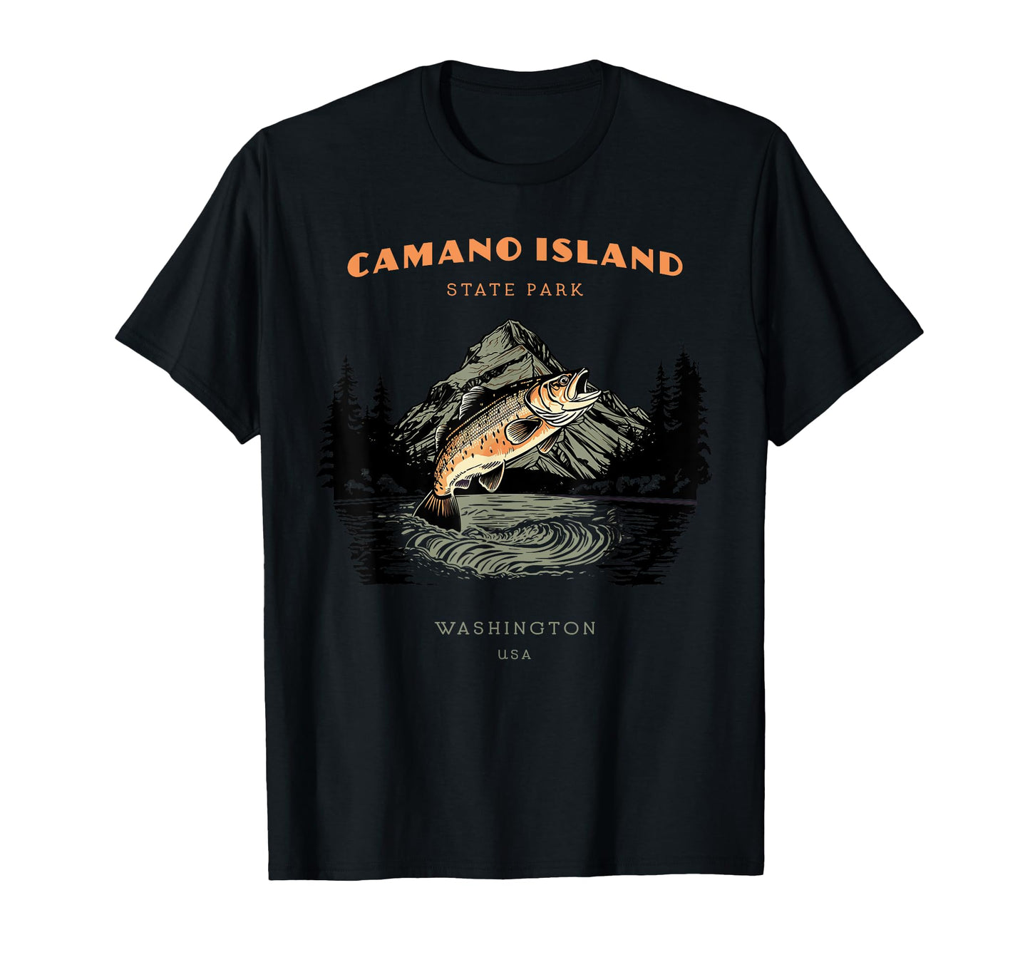 Camano Island State Park Washington Retro Vintage T-Shirt
