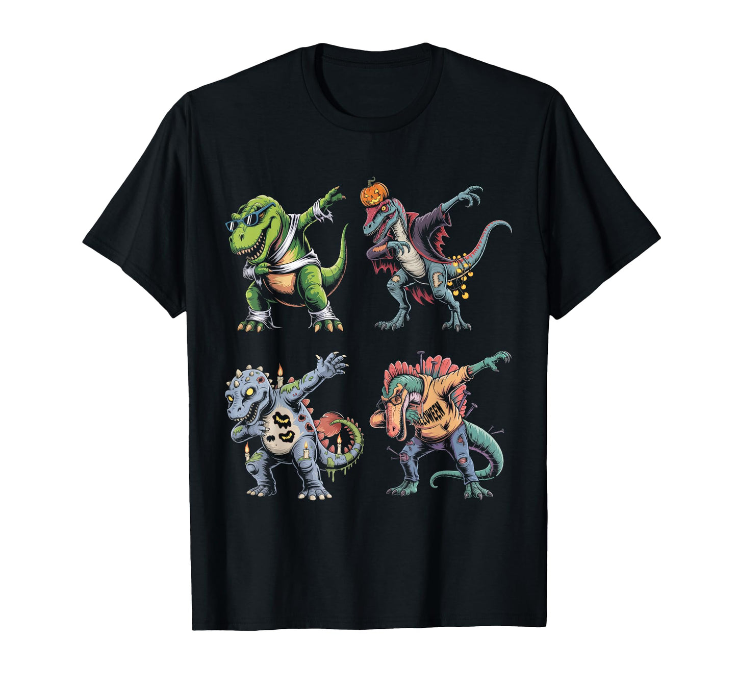 Funny Halloween Dabbing Dinosaur Costume Idea for Boys T-Shirt