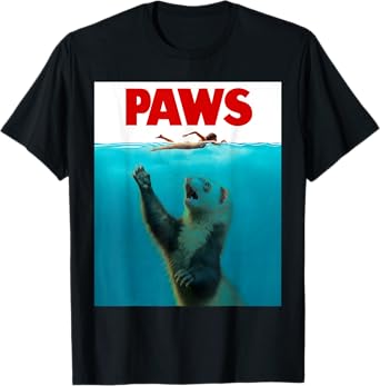 Paws Ferret Shark Parody Funny Ferret Owner Ferret Lovers T-Shirt