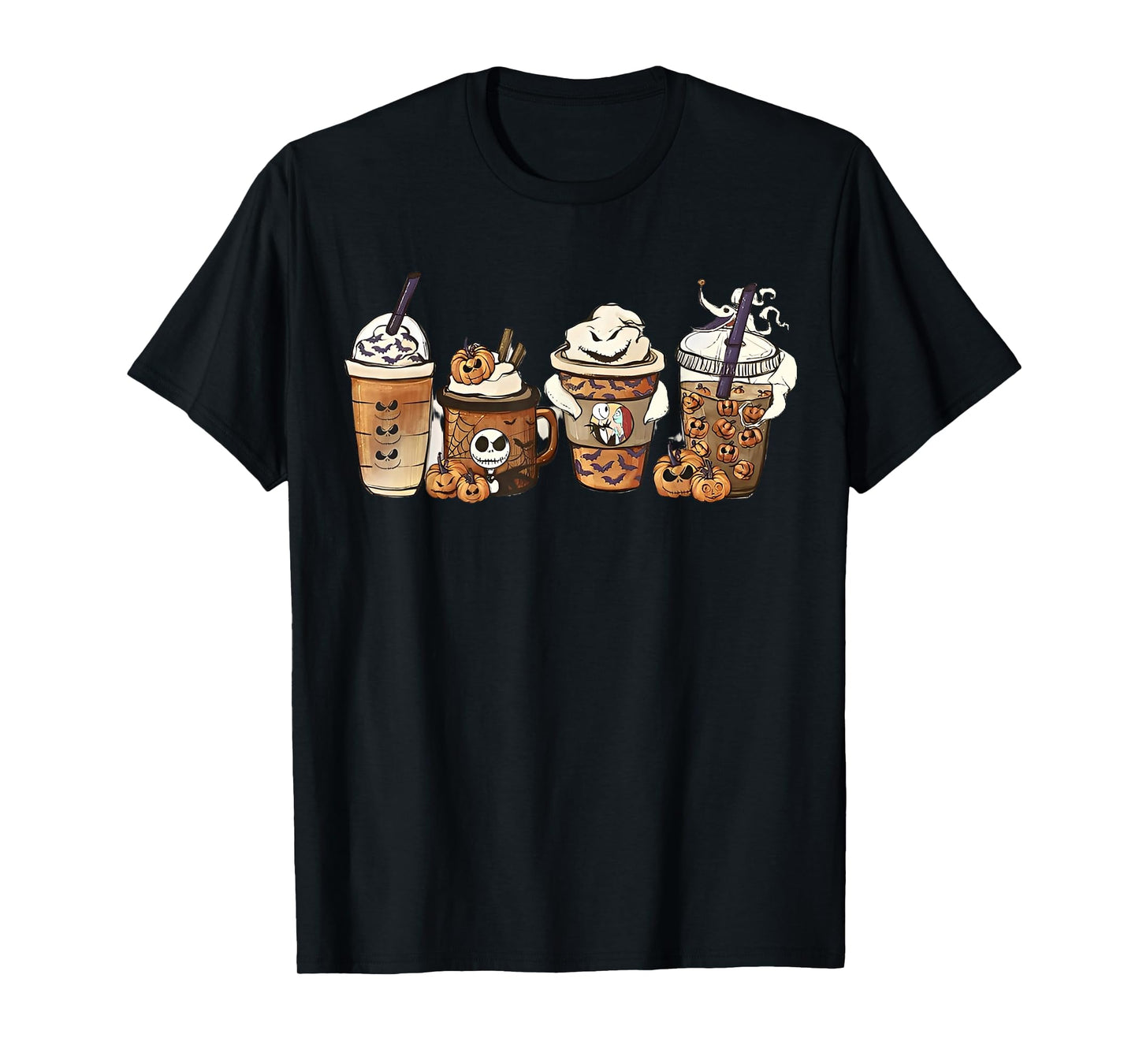 Cute Halloween, Coffee Lover Shirt, Skeleton Halloween T-Shirt