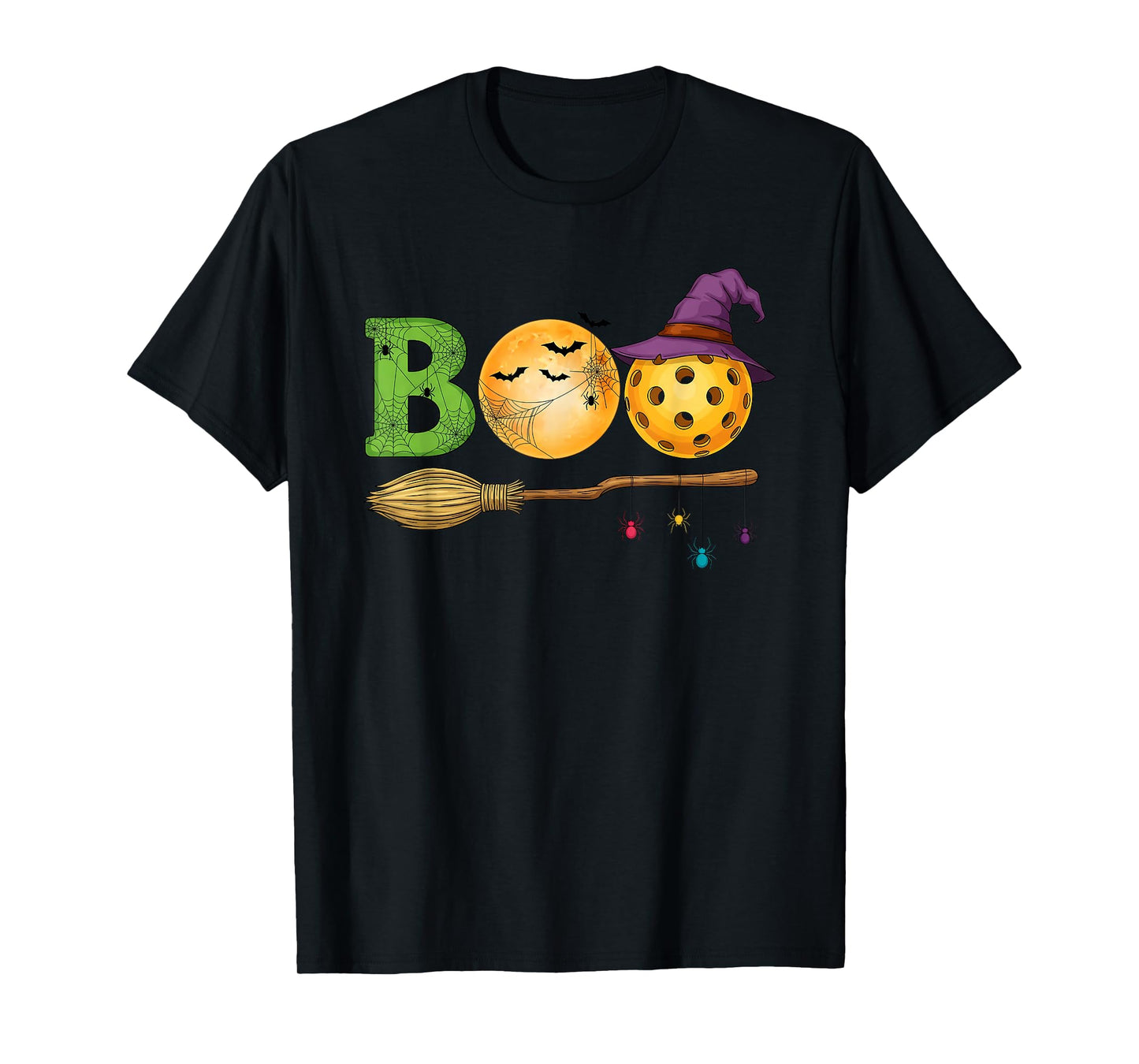 Pickleball Halloween Spooky Court Vibes Trick or Treat T-Shirt