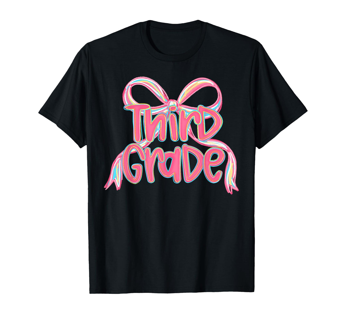 Third Grade Coquette Bow Back To School Teacher Kids T-Shirt
