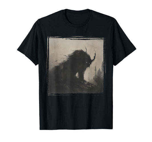Dark Horror Nightmare Demonic Monster Gothic Alt Scary Art T-Shirt