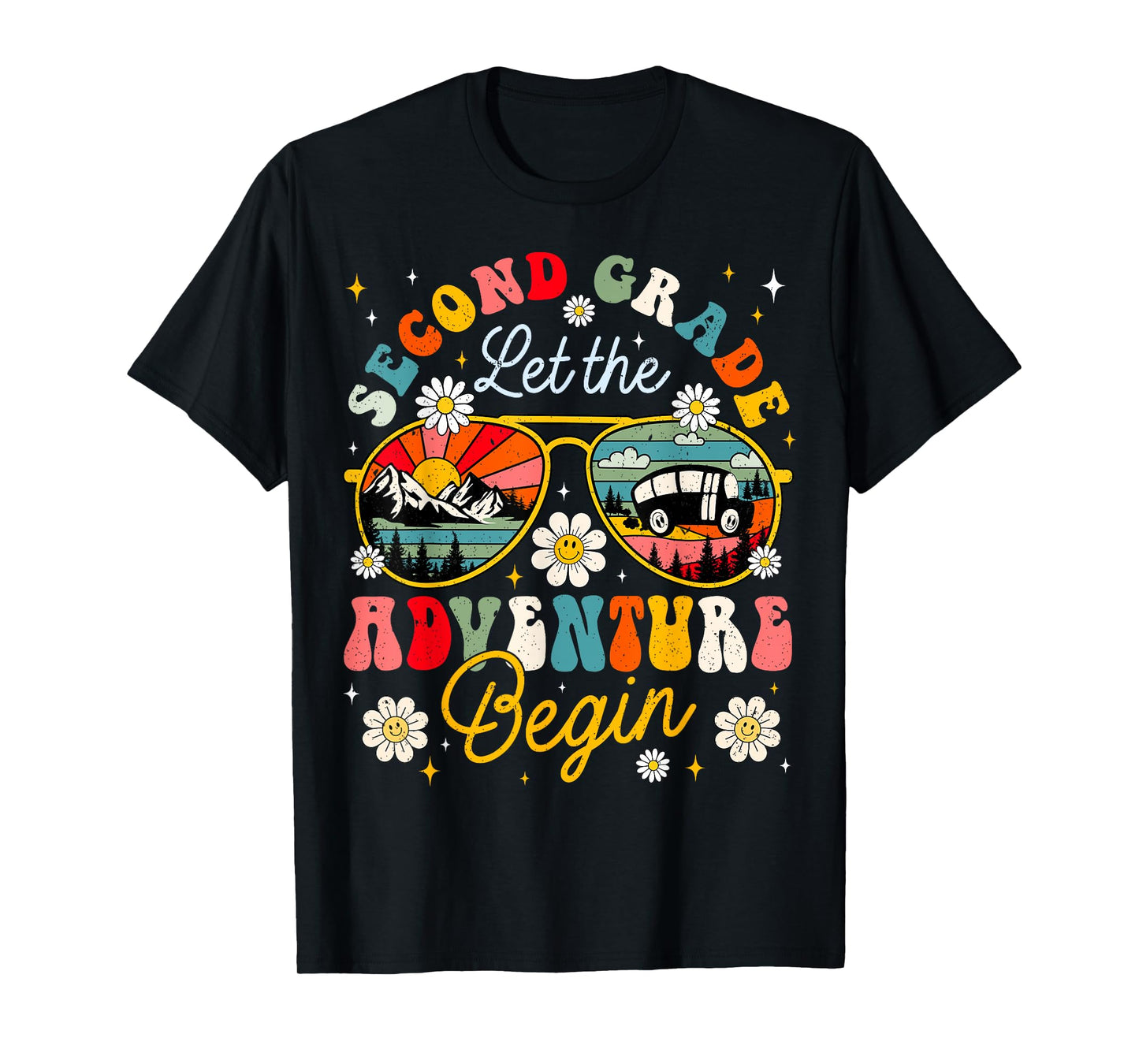Let the 2nd Grade Adventure Begin Second Grade Teacher T-Shirt for Men Women Kids